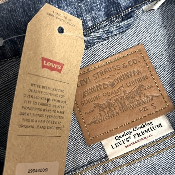 LEVIS DENIM JACKET S NWT - Picture 4 of 8
